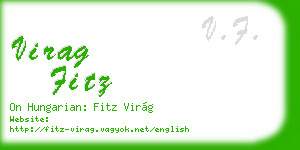 virag fitz business card